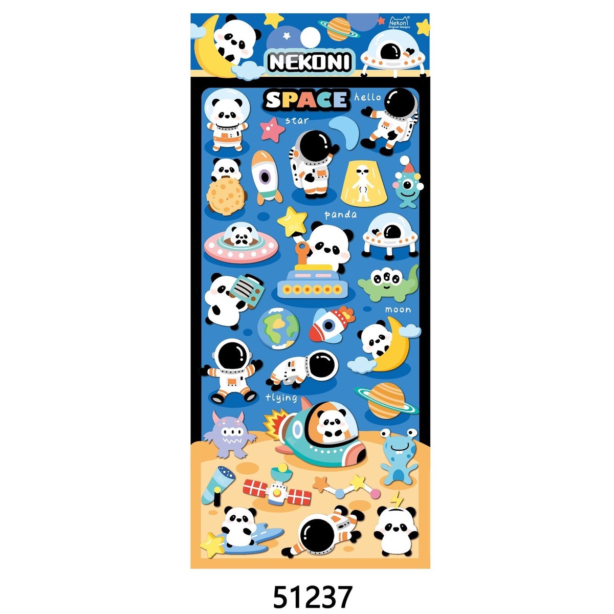 Space Pandas Sticker Sheet