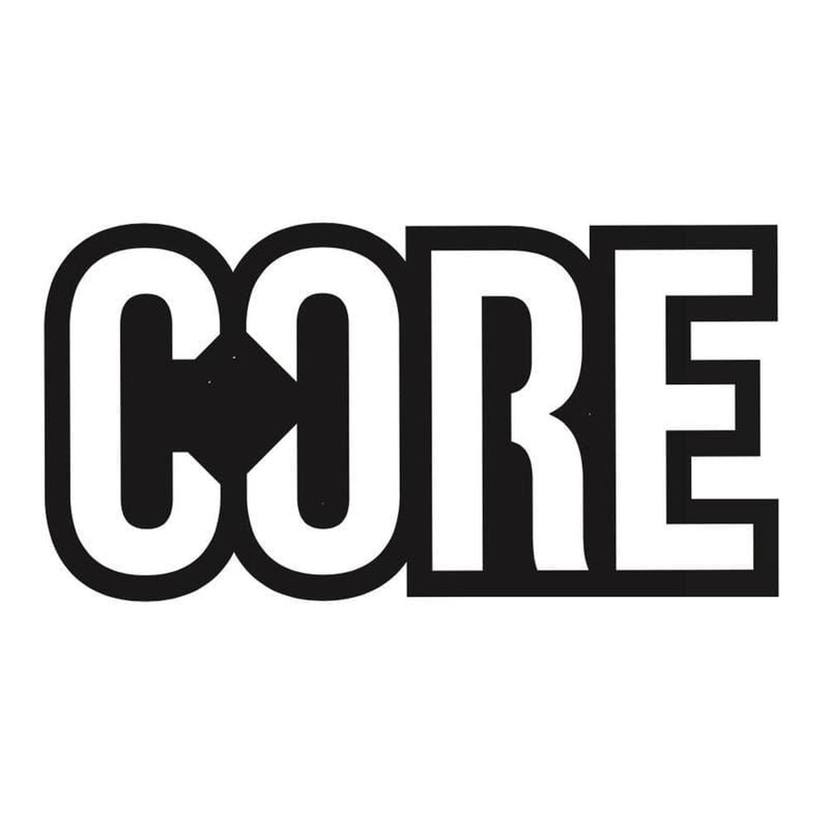 CORE BIG Sticker 15cm, Black