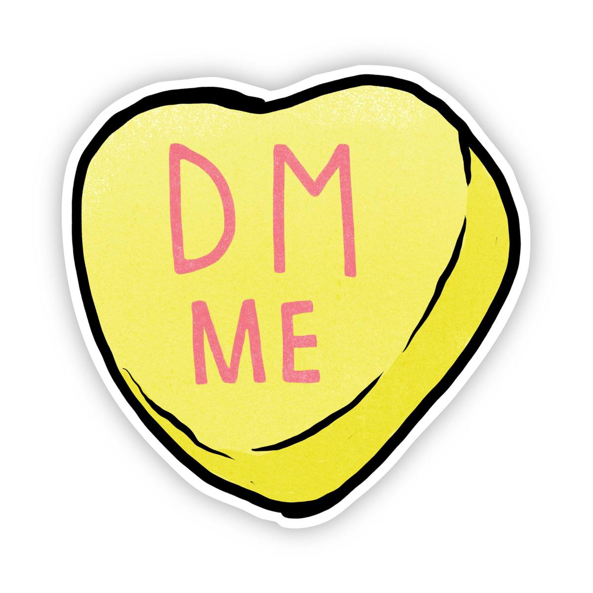 DM Me Heart Sticker