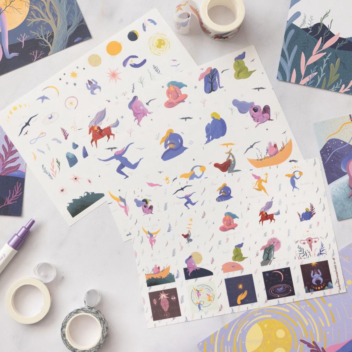 Great Goddess Sticker Sheets