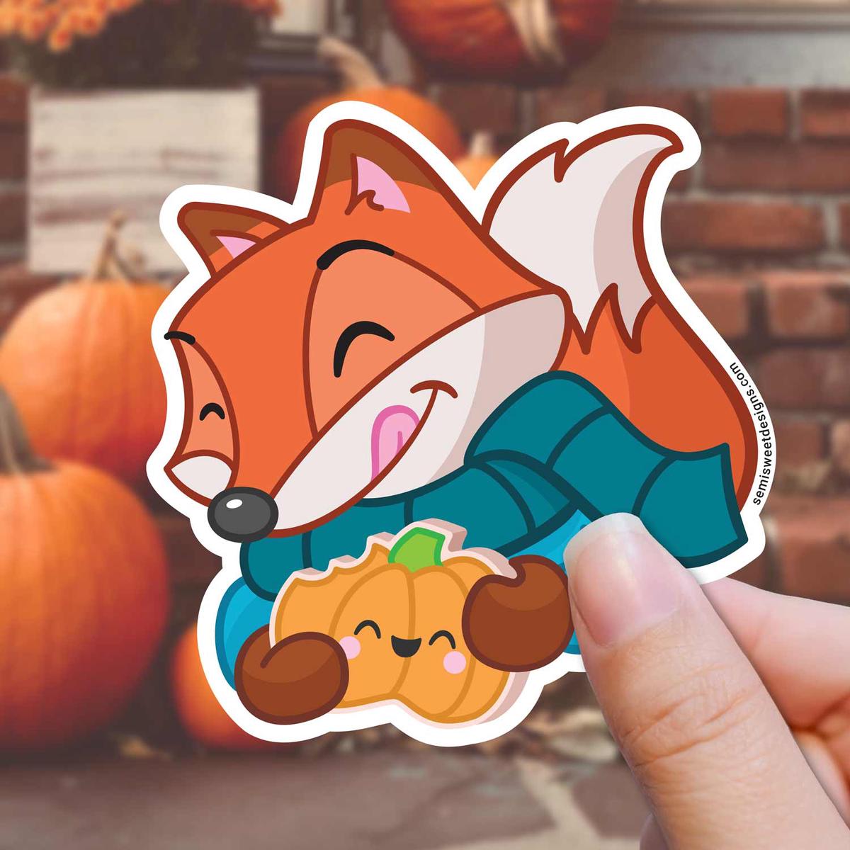 Fall Fox Sticker
