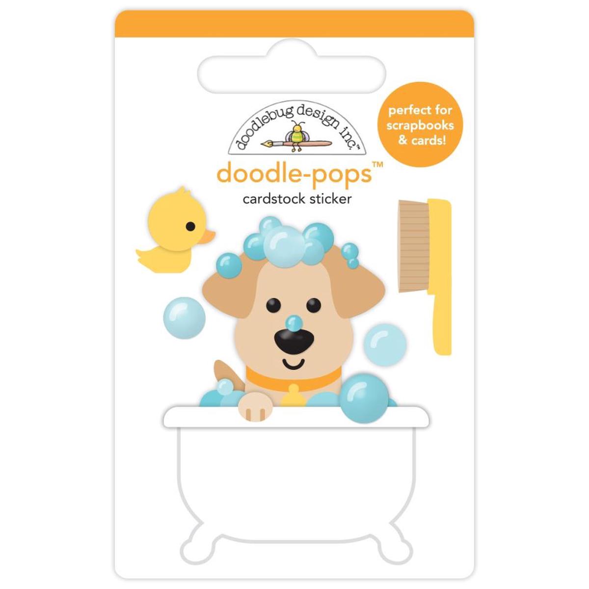 Doodlebug Doodle-Pops 3D Stickers Rub-a-dub