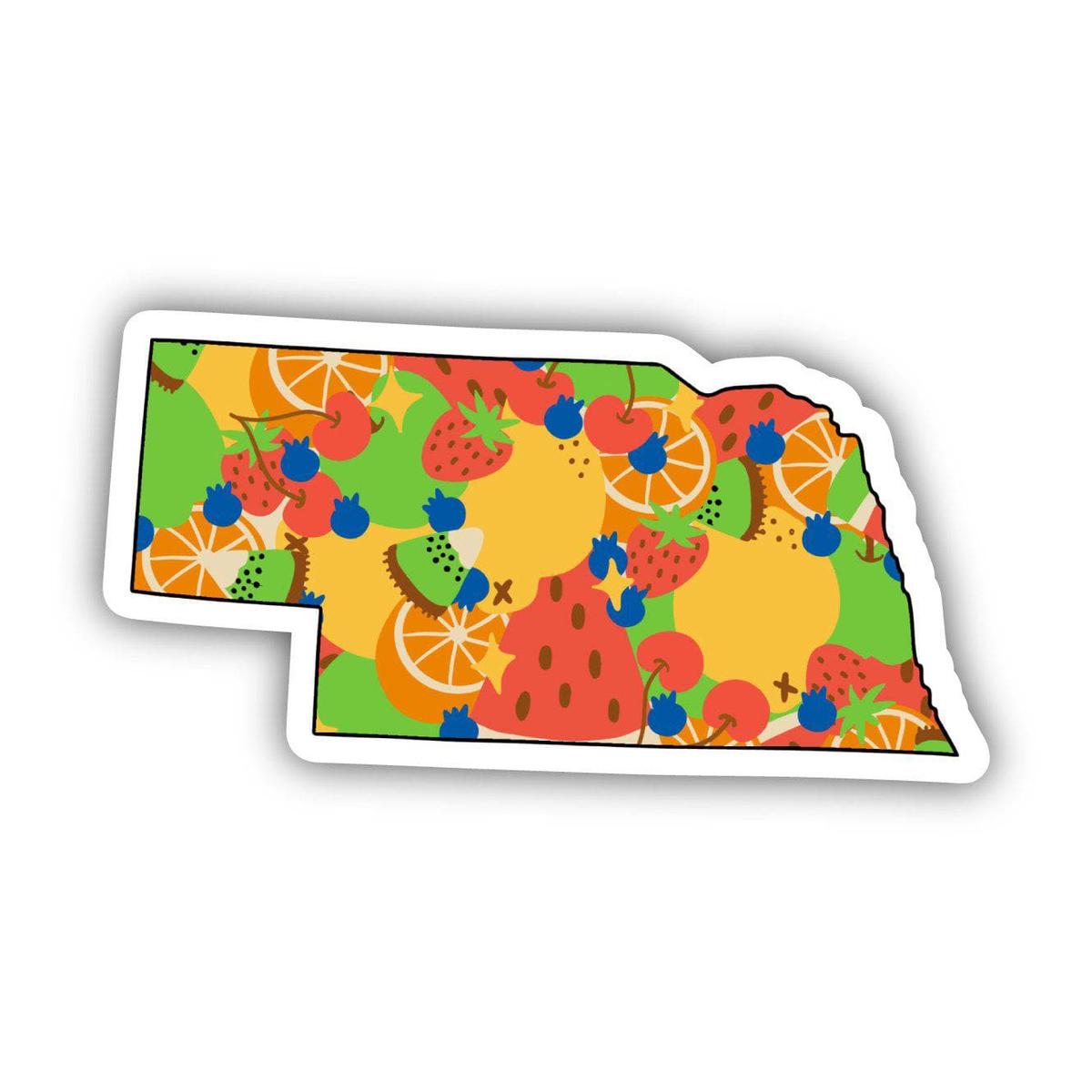 Nebraska Fruit Pattern Sticker