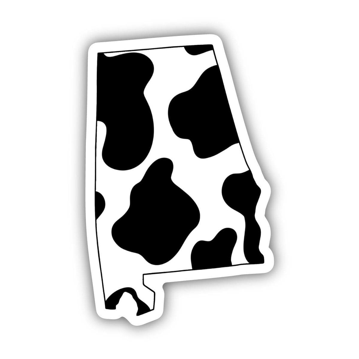 Alabama Cow Pattern Sticker