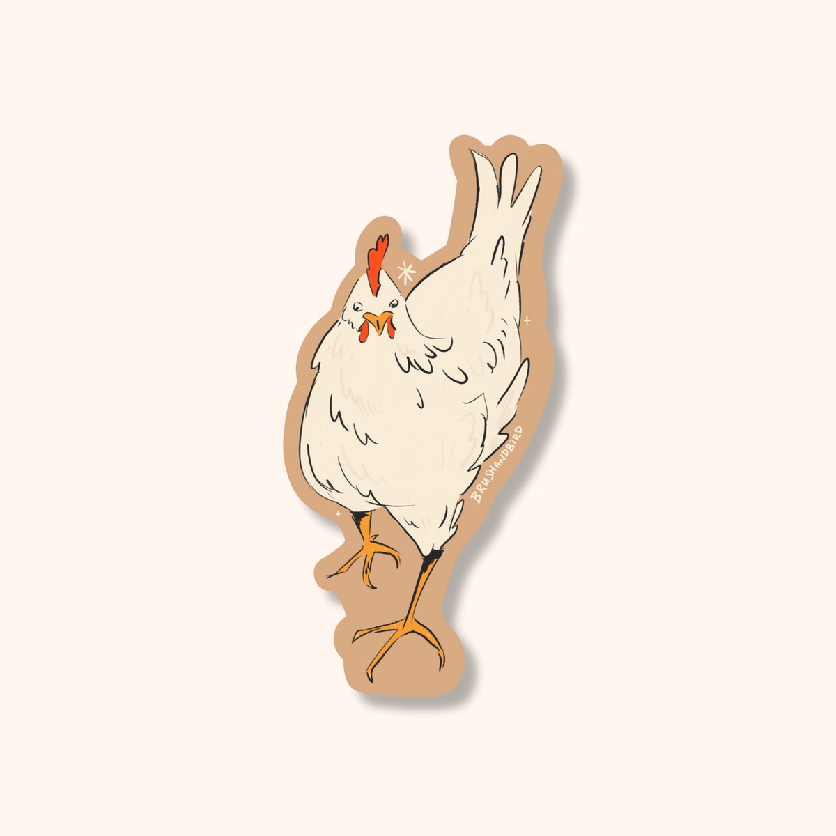 Sticker - White Chicken
