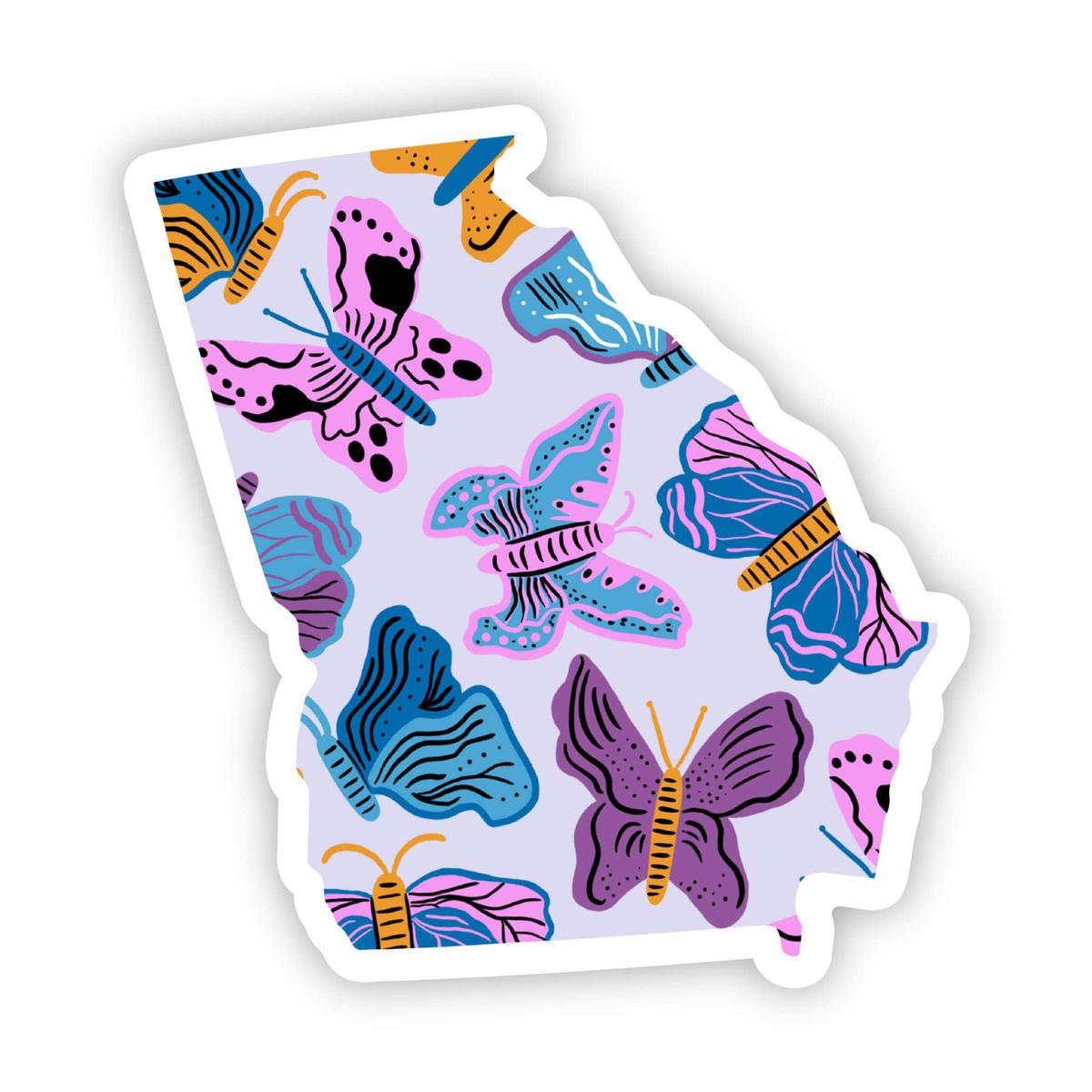 Georgia Sticker - Moth & Butterfly