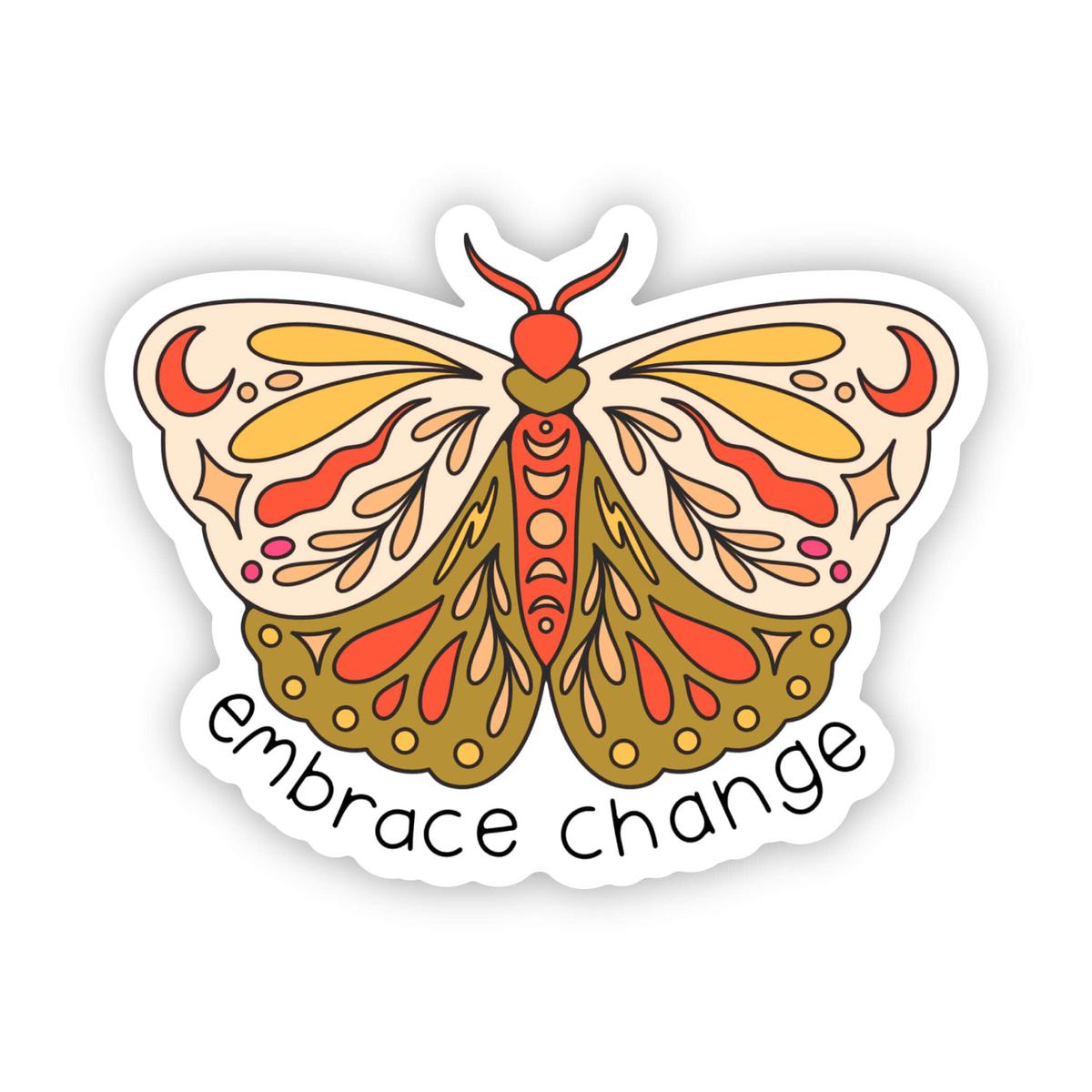 Embrace Change Butterfly Sticker
