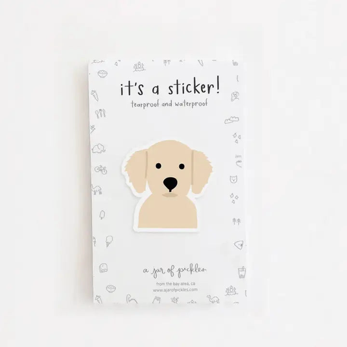 GOLDEN RETRIEVER STICKER