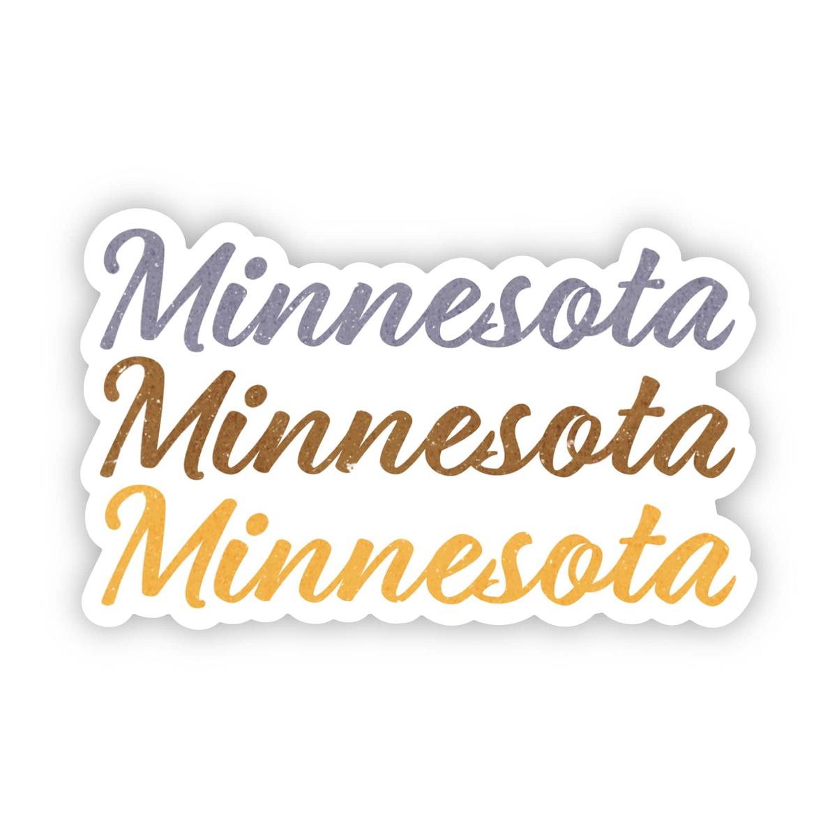 Minnesota Text Sticker