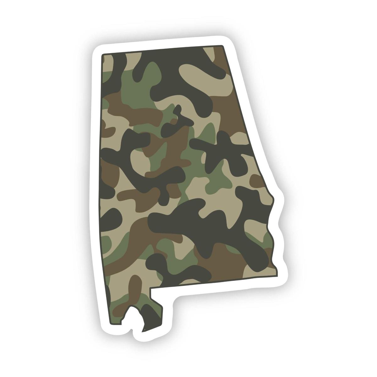 Alabama Camo Pattern Sticker