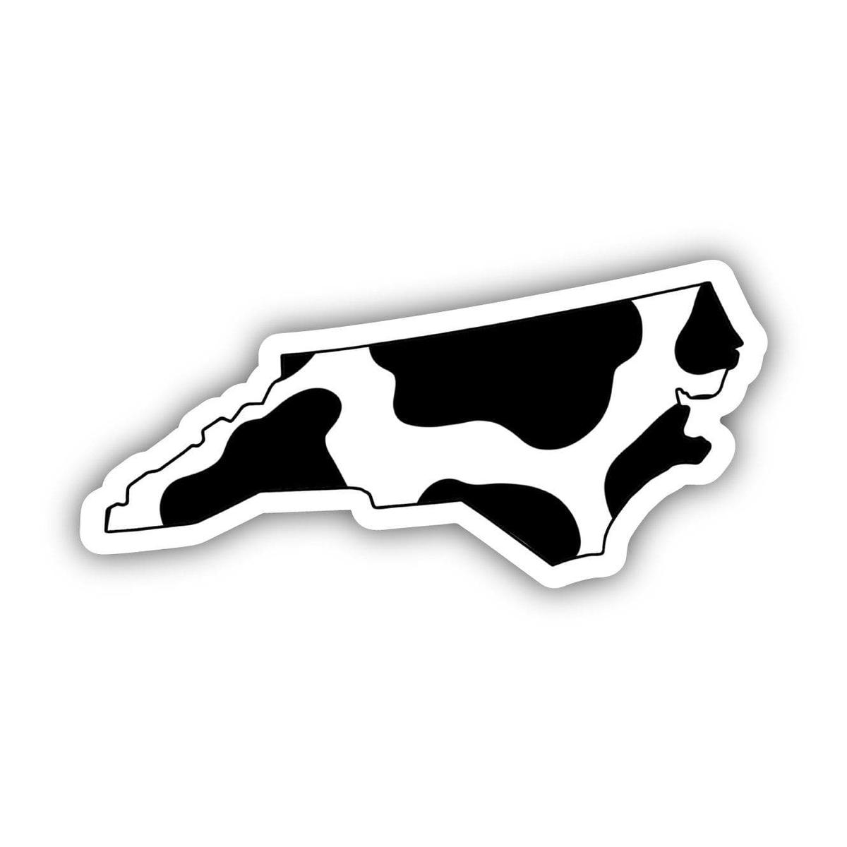North Carolina Cow Pattern Sticker