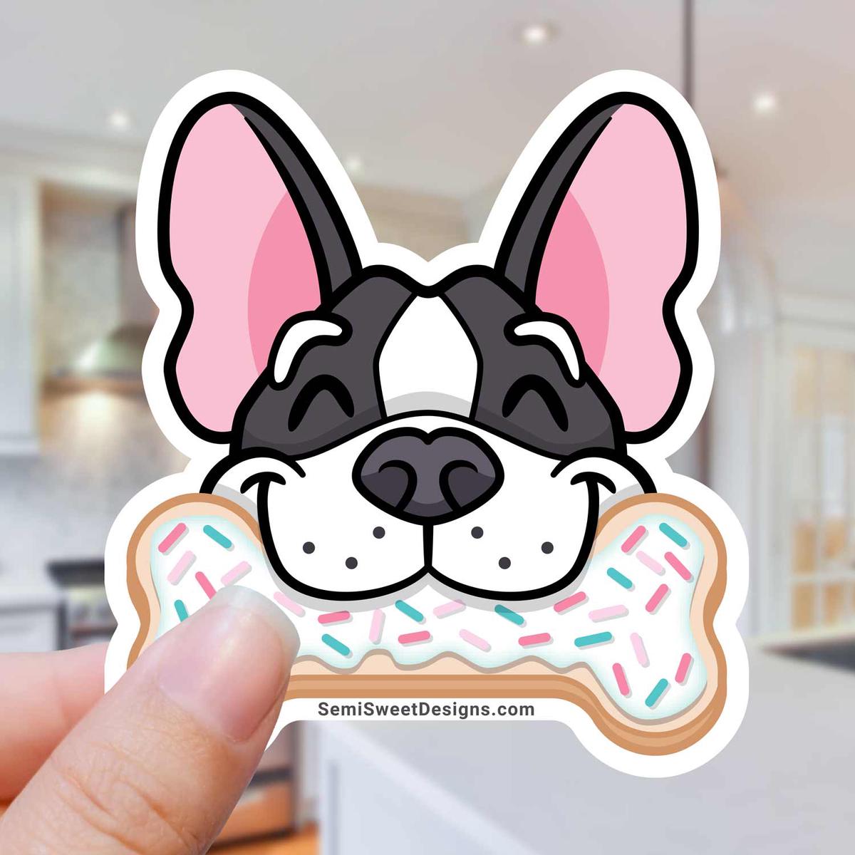 Dog and Cookie Bone Sticker