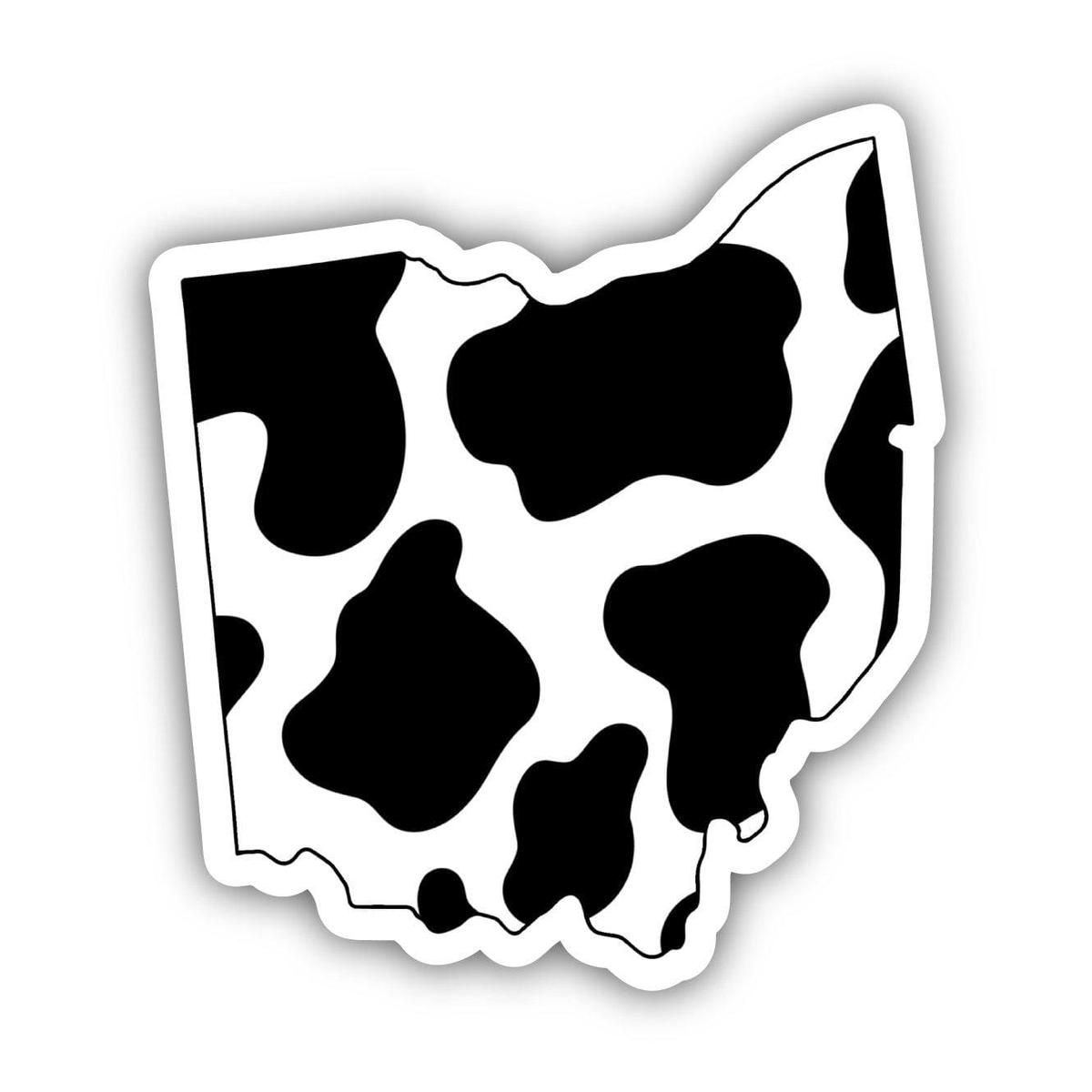 Ohio Cow Pattern Sticker