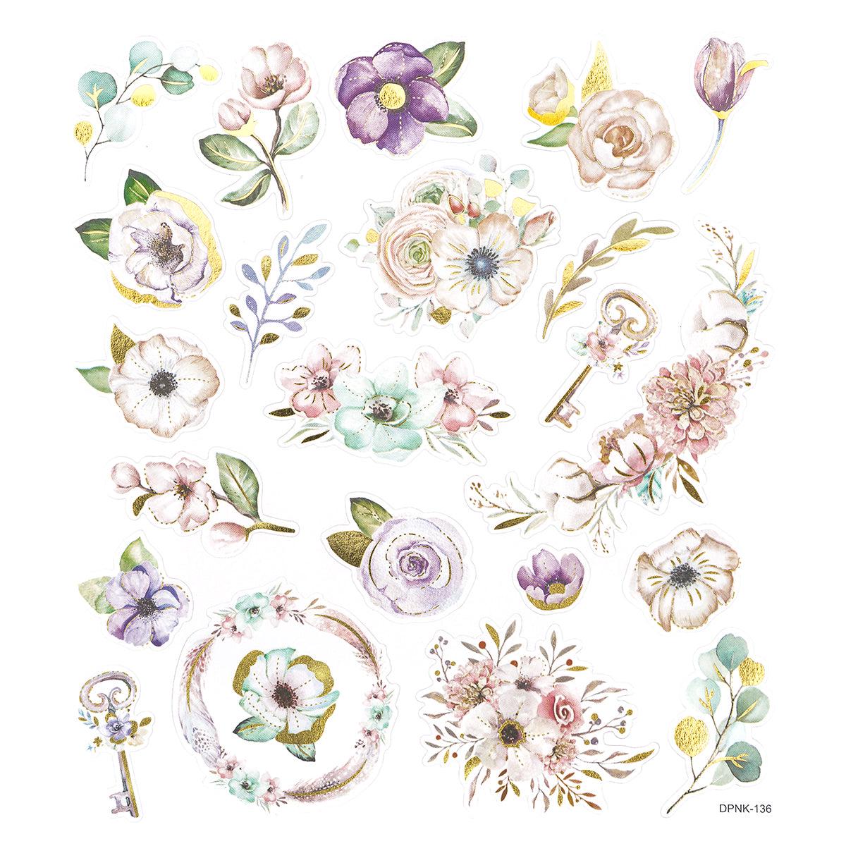 Sticker sheet DPC - Pastel flowers