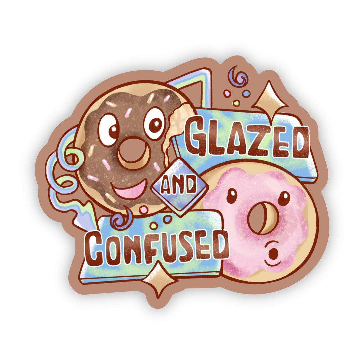 "Glazed and Confused" Donut Sticker