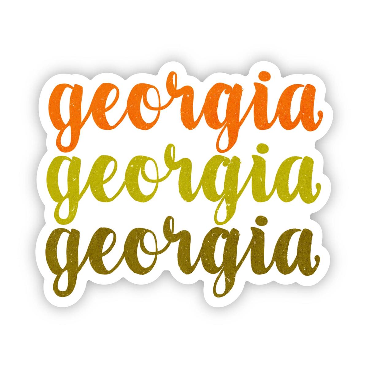 Georgia Text Sticker