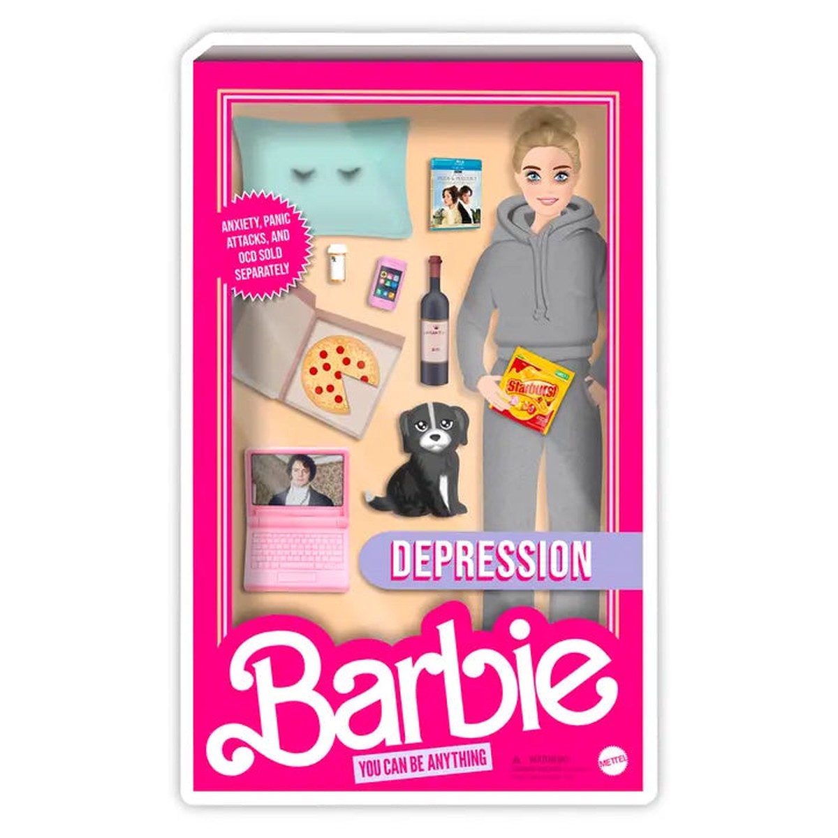 BARBIE DEPRESSION STICKER