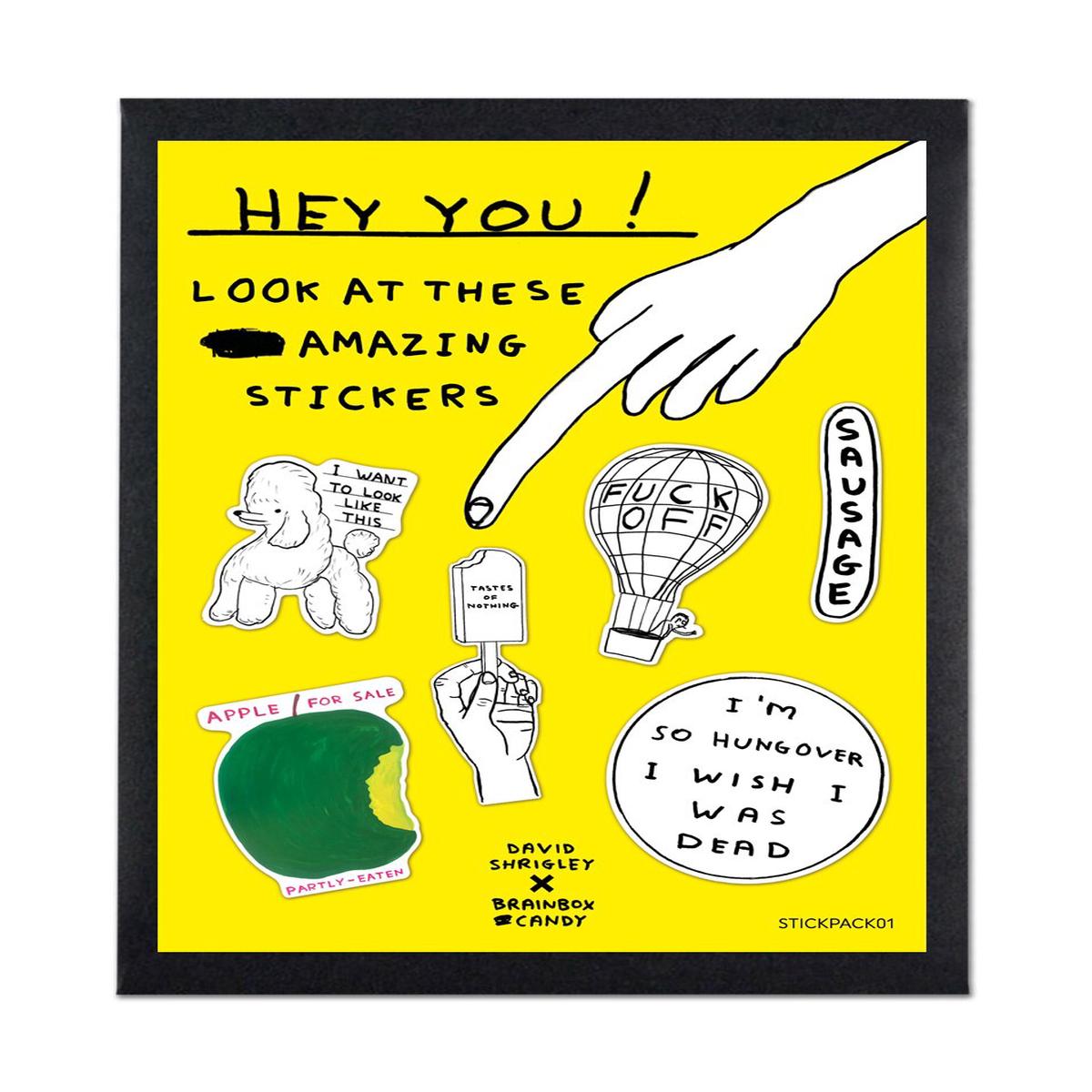 David Shrigley Stickers  Set 1