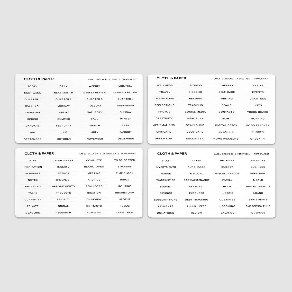 Label Stickers | Text