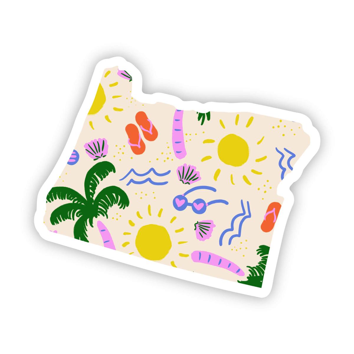 Oregon Sticker - Beach