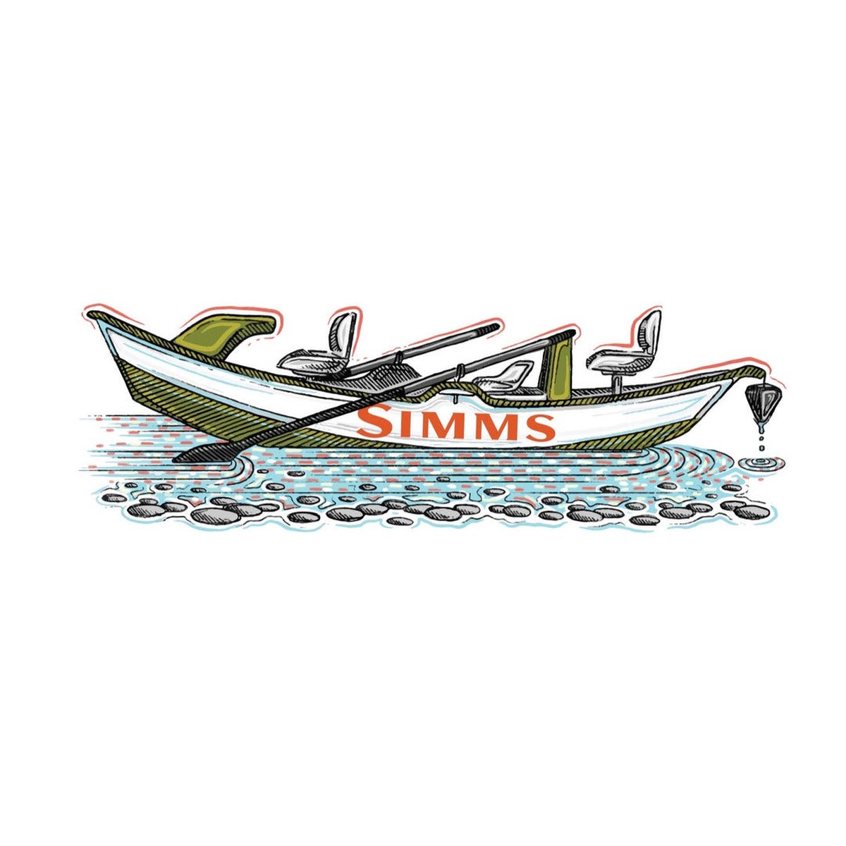 Simms Catch Your Drift Sticker