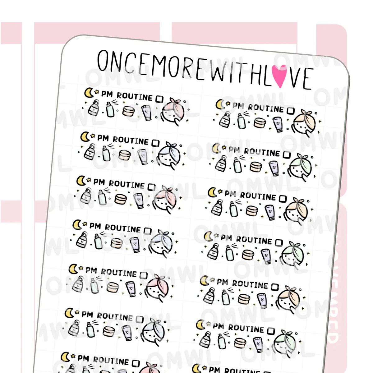 PM Routine Skincare Tracker