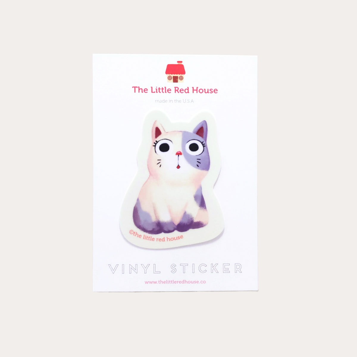 Chubby Cat Vinyl Sticker *