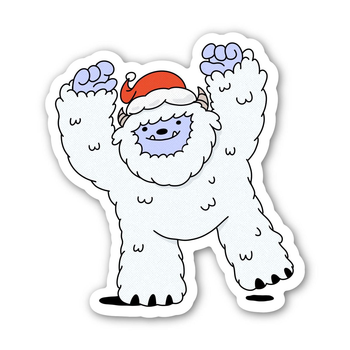 Dancing Yeti Sticker