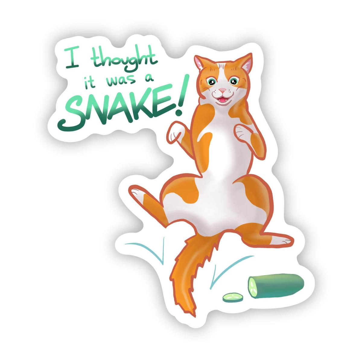 "I Thought It Was A Snake" Sticker