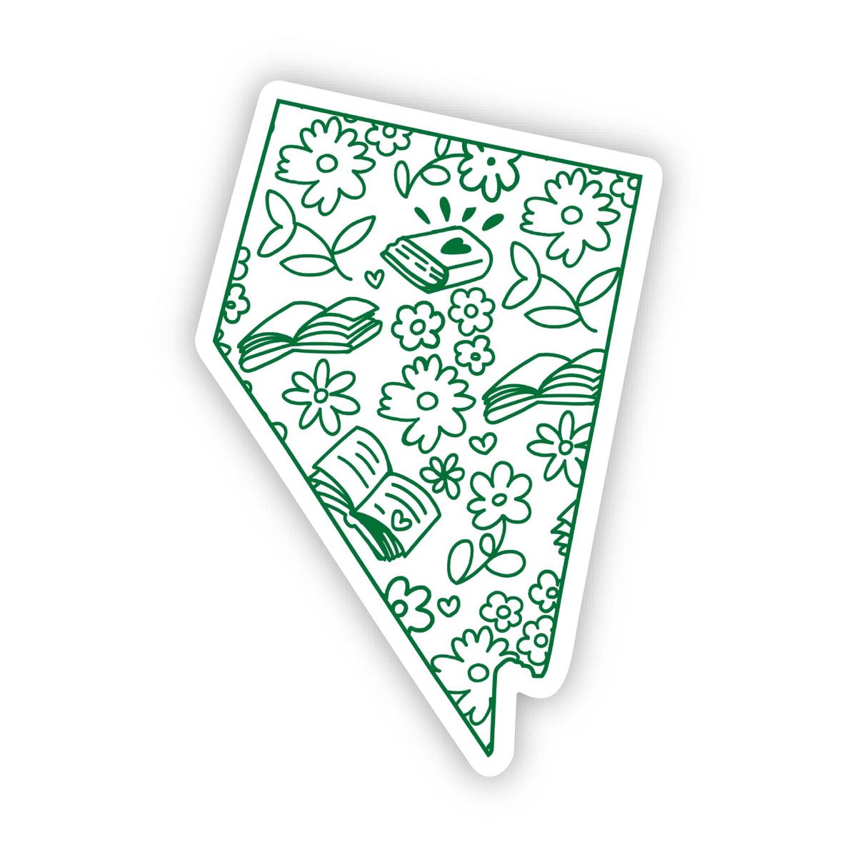 Nevada Bookish Pattern Sticker