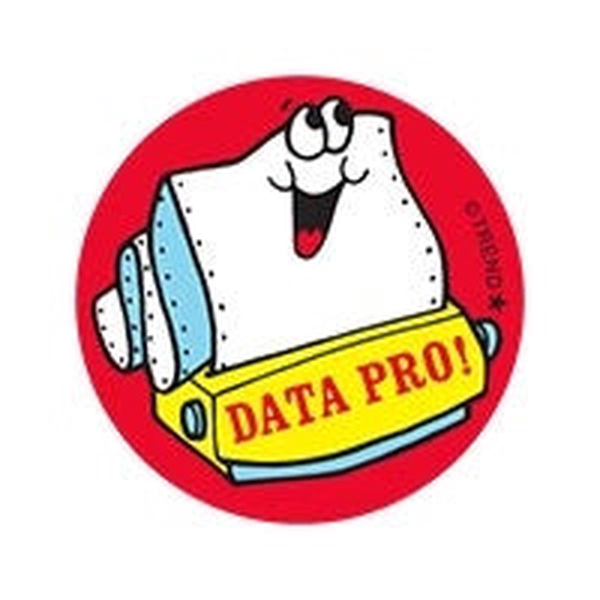 Retro Data Print Stinky Stickers