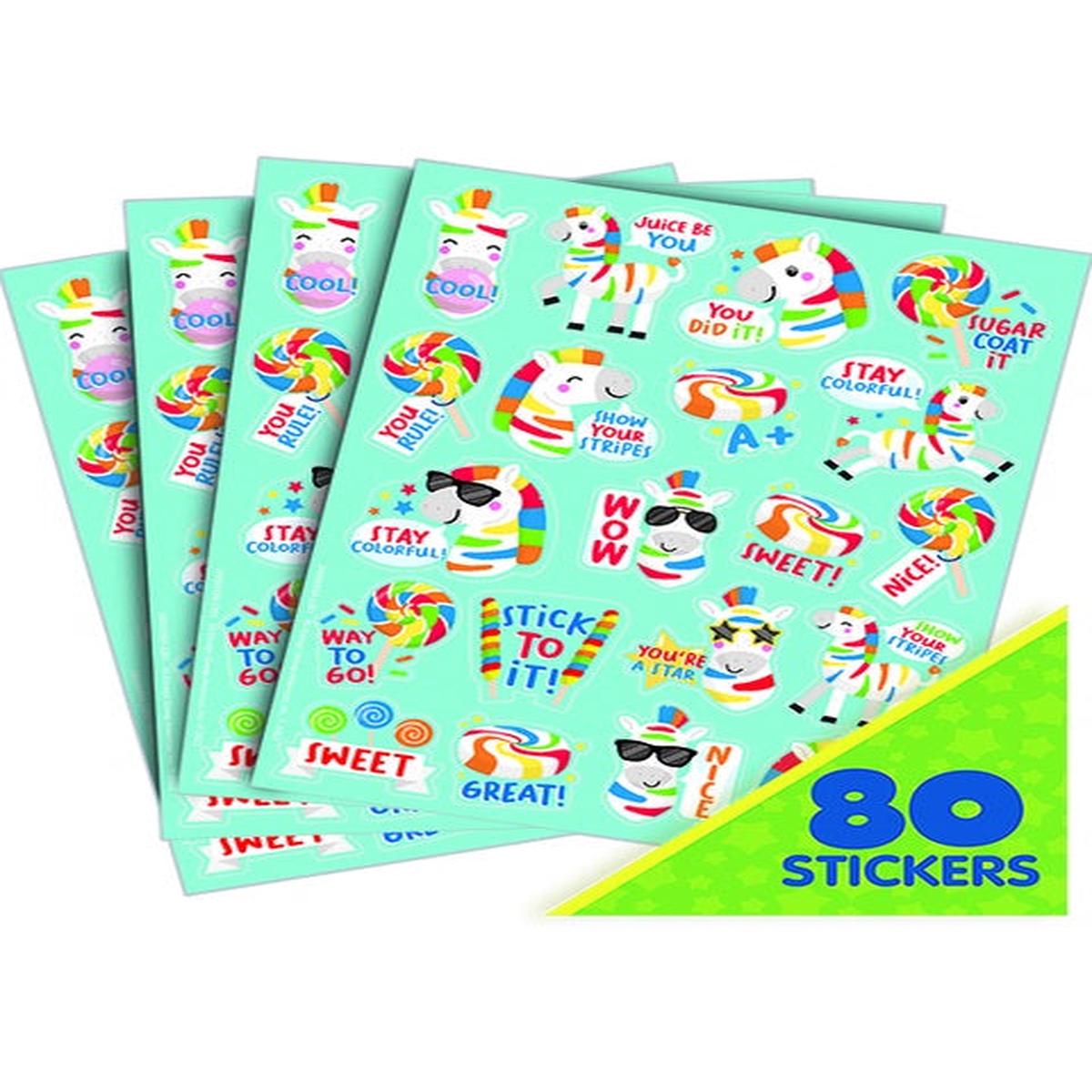 Fruit Zebras Scented Stickers