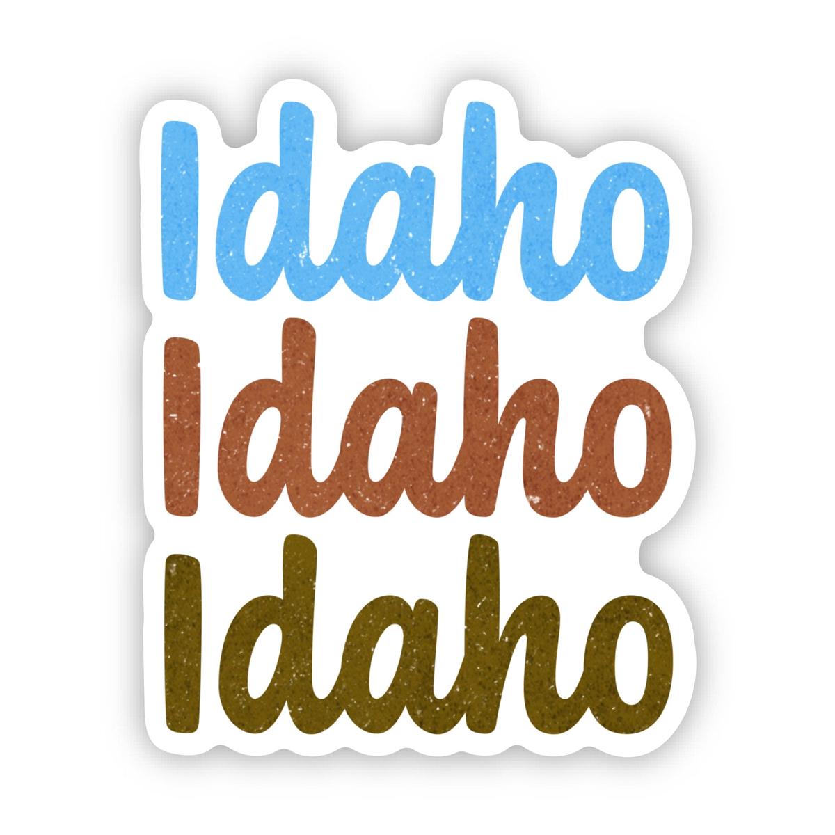 Idaho Text Sticker
