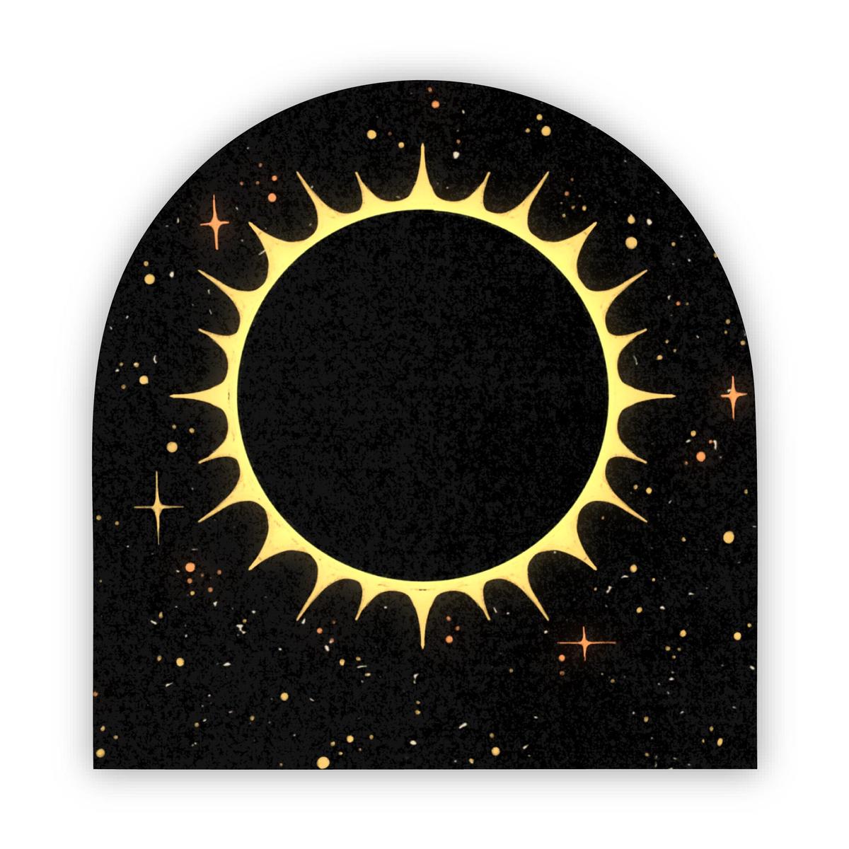 Solar Eclipse Badge Sticker