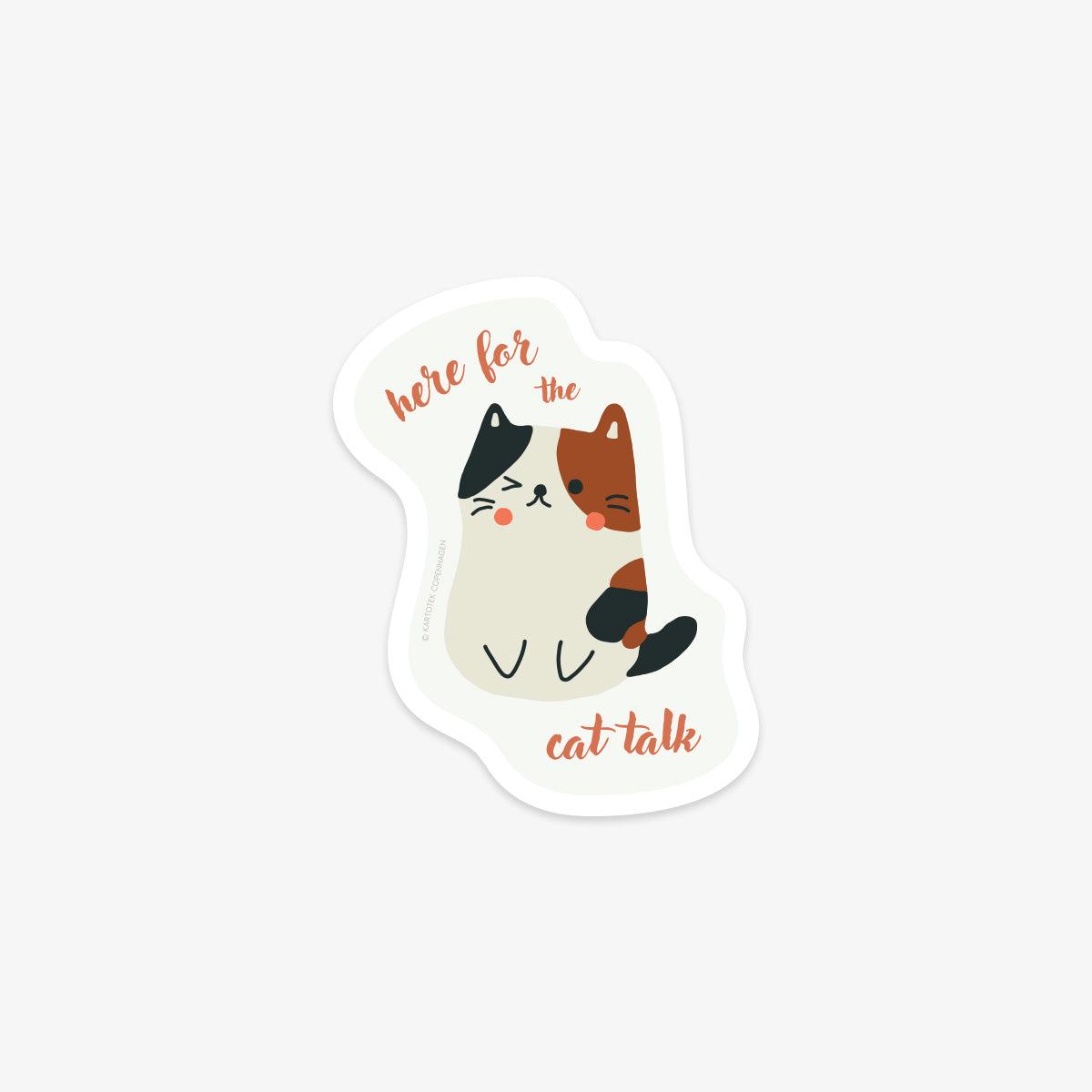 VINYL STICKER // CAT TALK