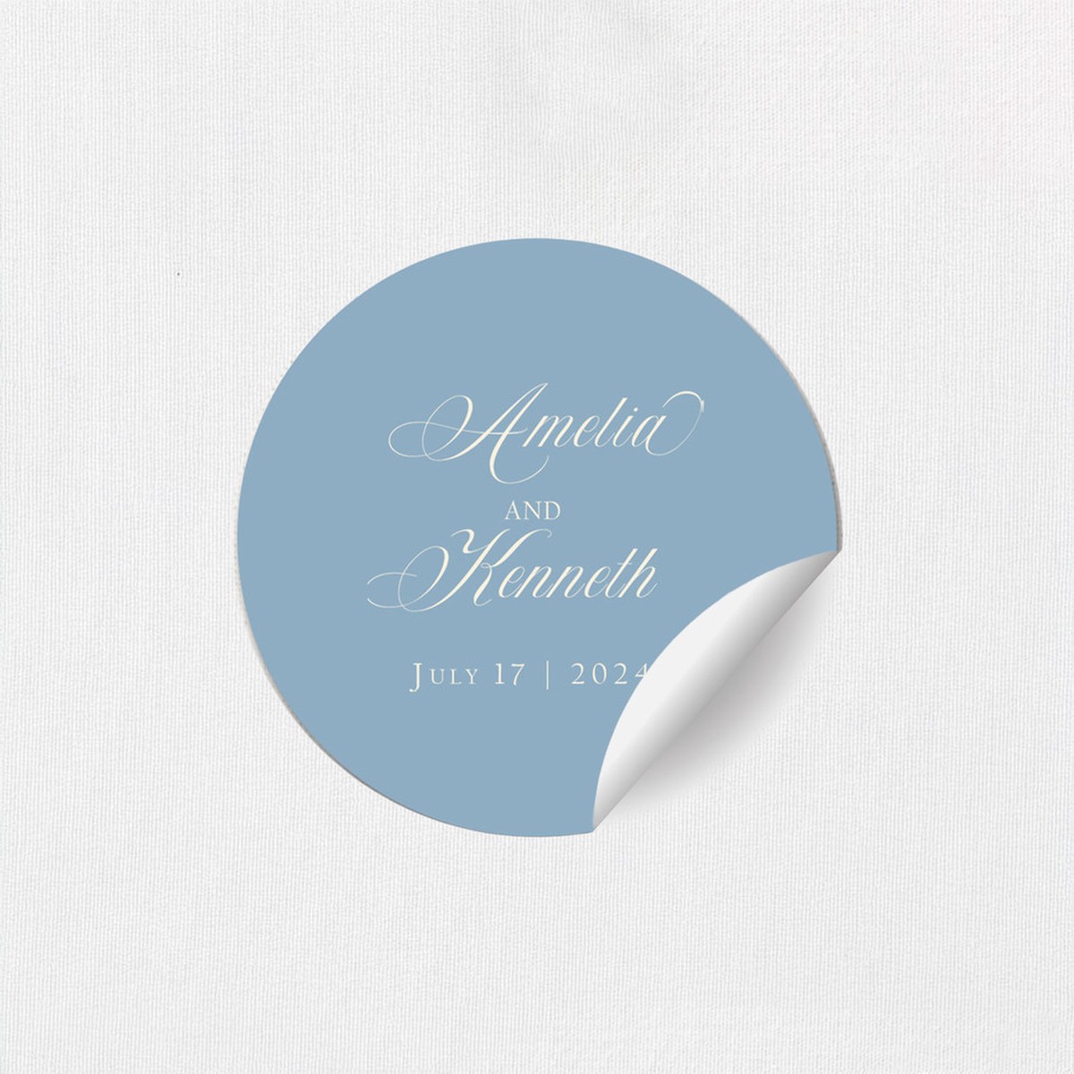 Amelia Round Stickers
