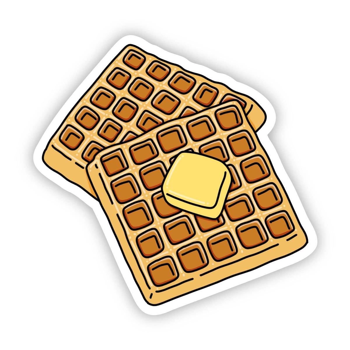 Buttered Waffles Sticker