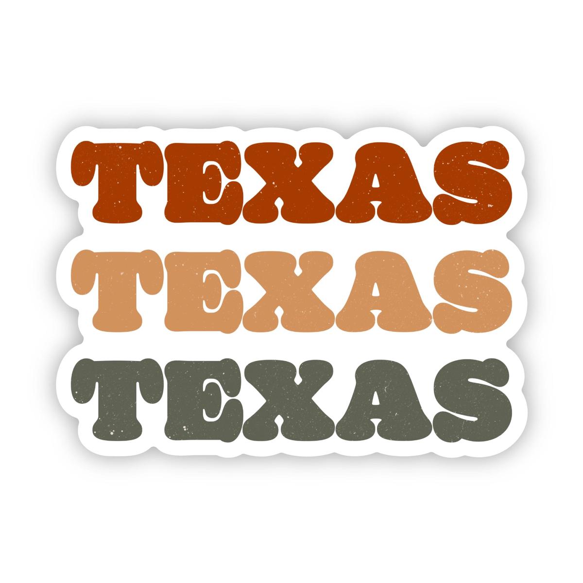 Texas Text Sticker