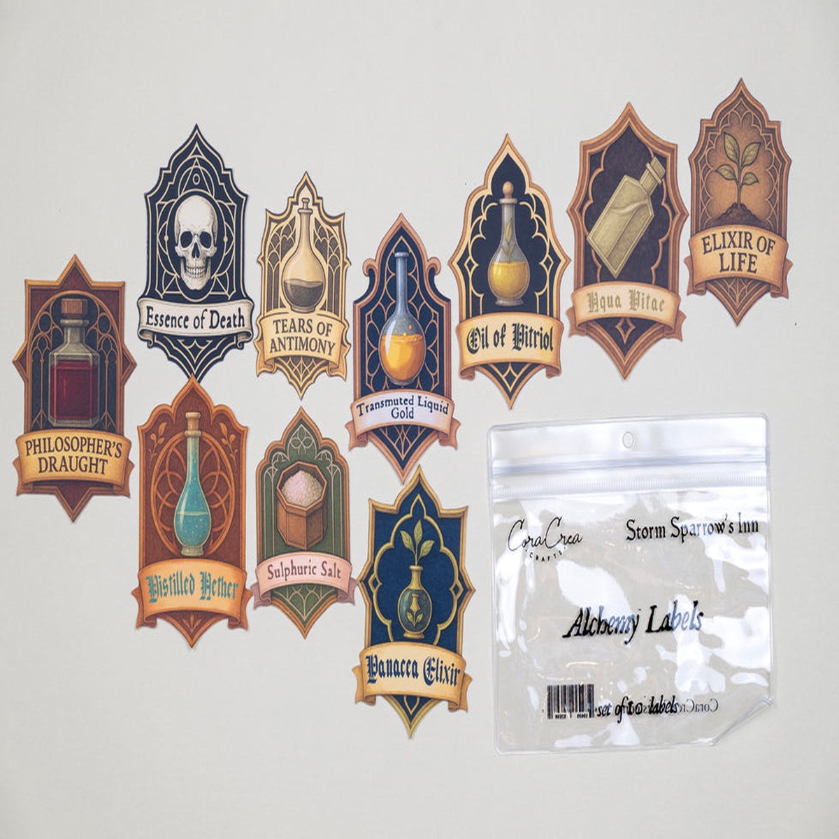 CoraCreaCrafts Alchemy Labels Pack