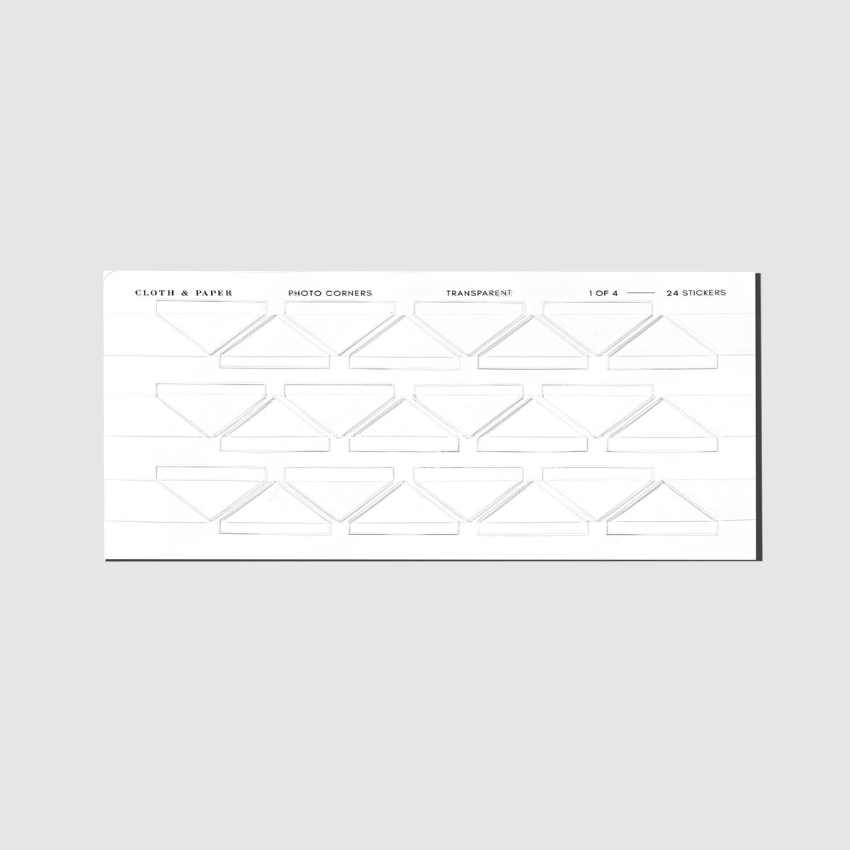 Photo Corner Sticker Set