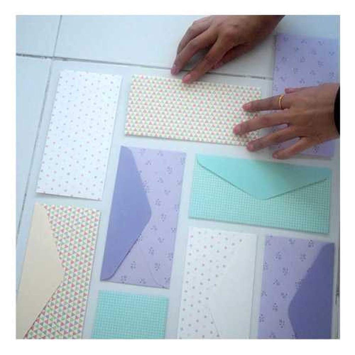 PLEPLE Pattern money envelope set with stickers