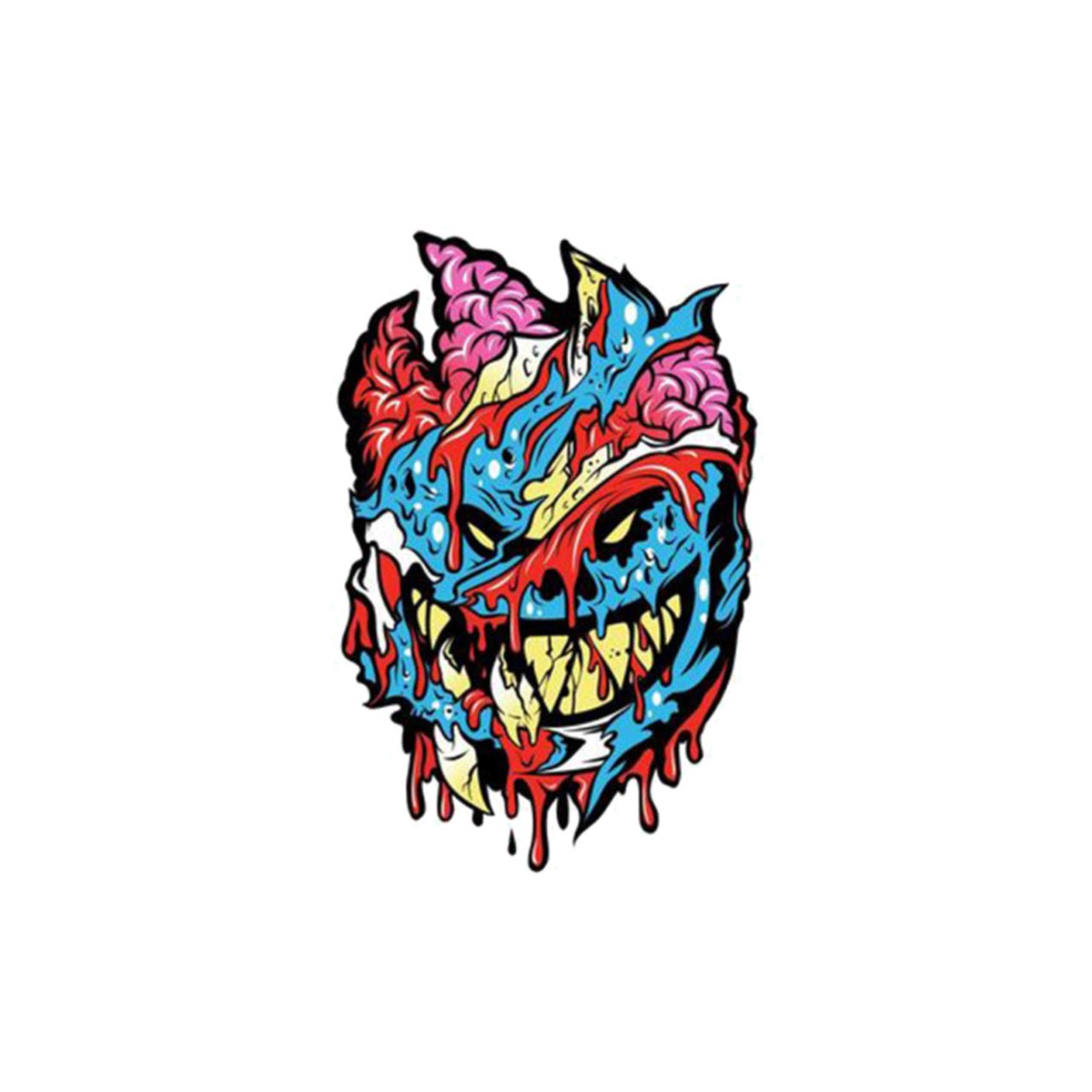 Spitfire Blue Red Monster Sticker