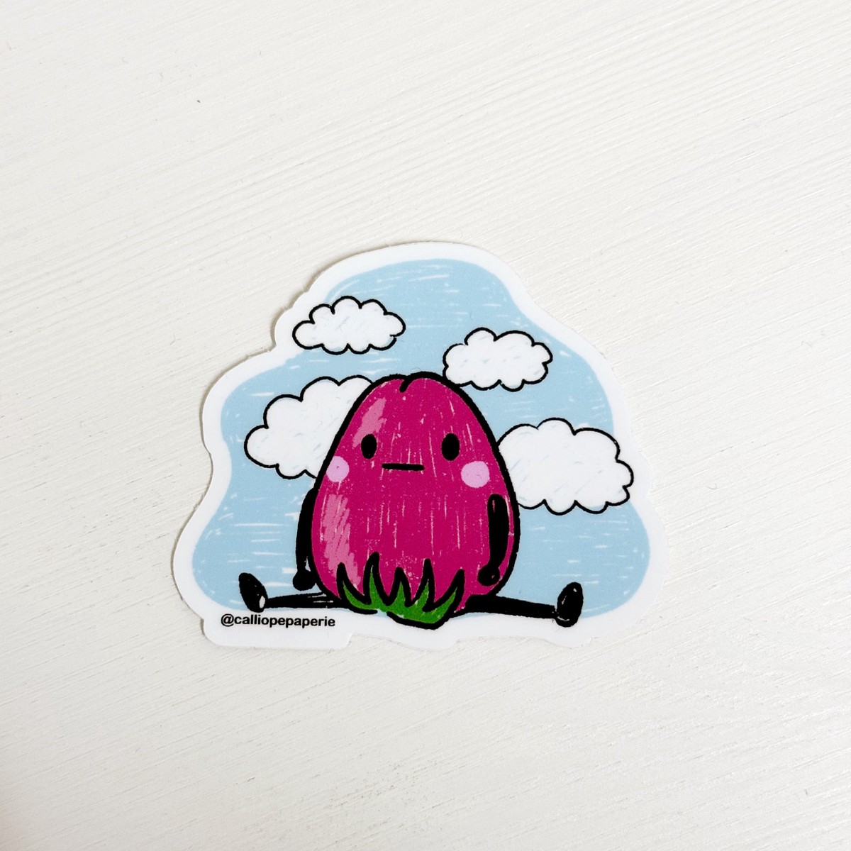 Strawberry Merkin Sticker
