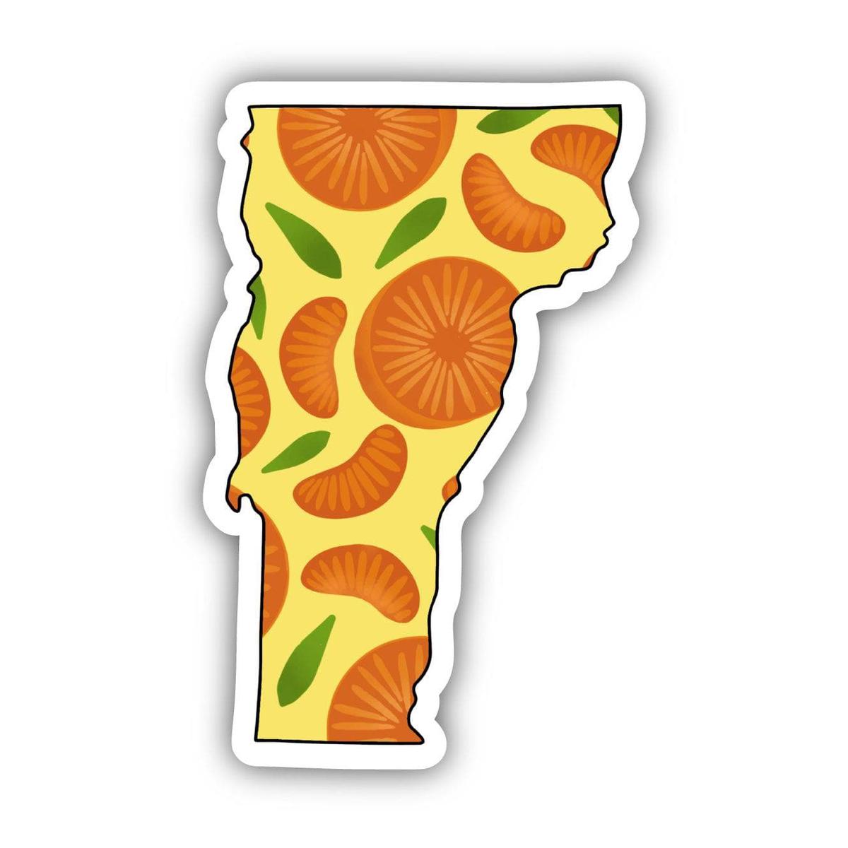 Vermont Orange & Yellow Fruit Sticker