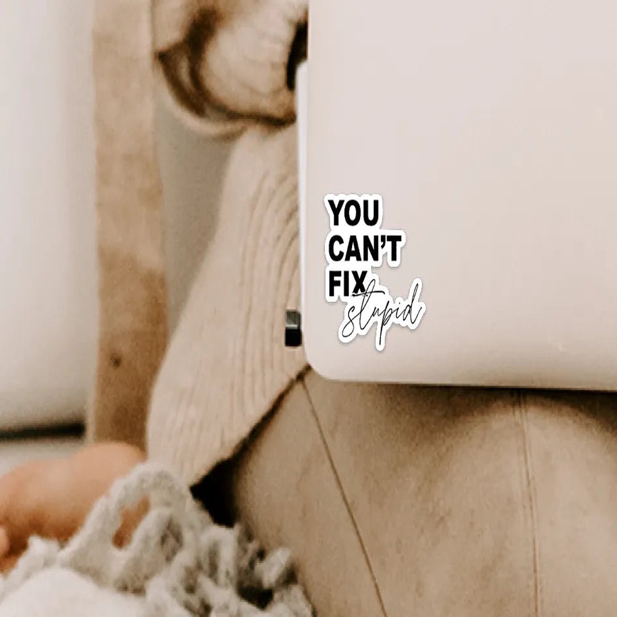 You can't fix stupid vinyl sticker