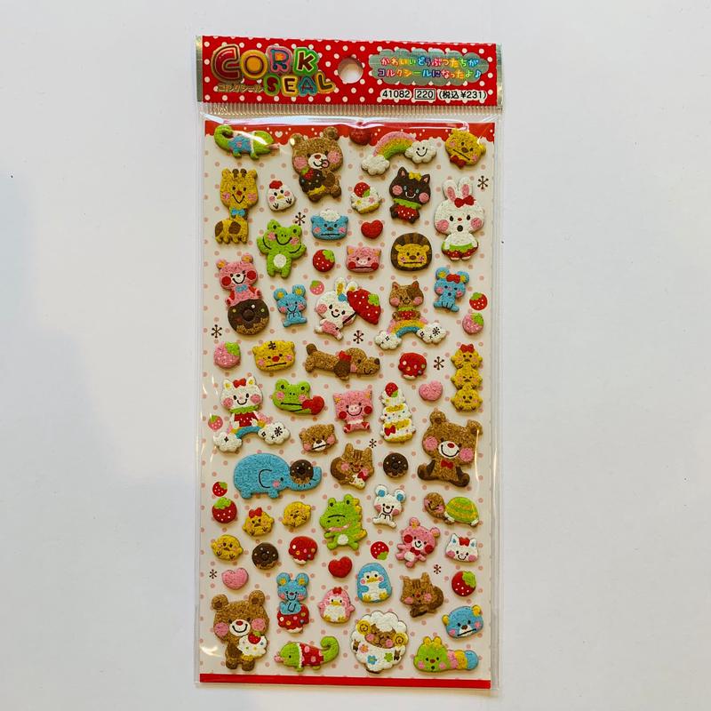 Forest Animals Cork Stickers