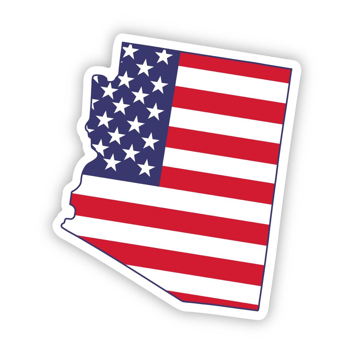 Arizona USA Flag Pattern Sticker