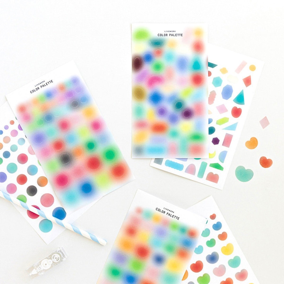 Livework Colour Palette Blur Sticker Set (2 Sheets)
