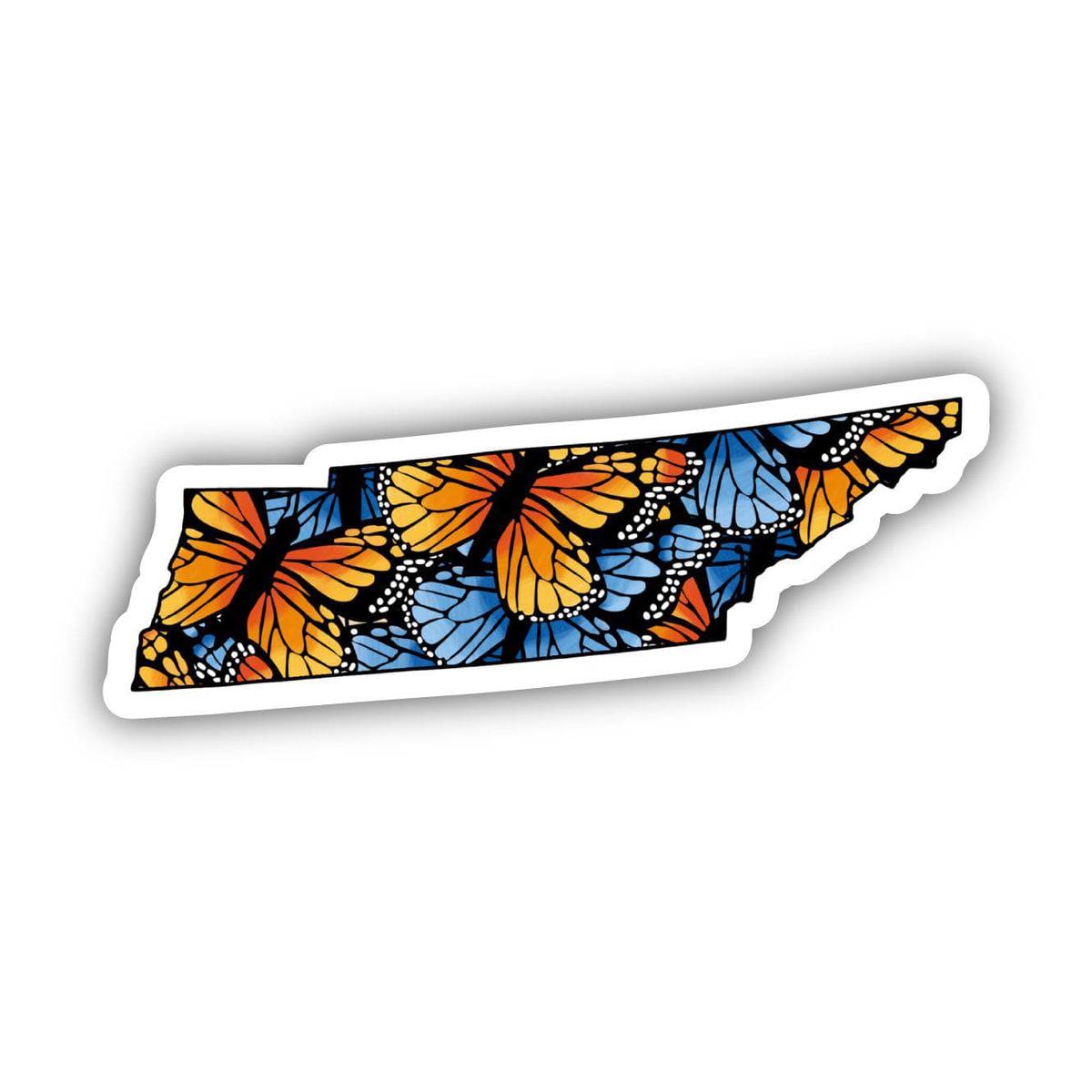 Tennessee Butterfly Pattern Sticker