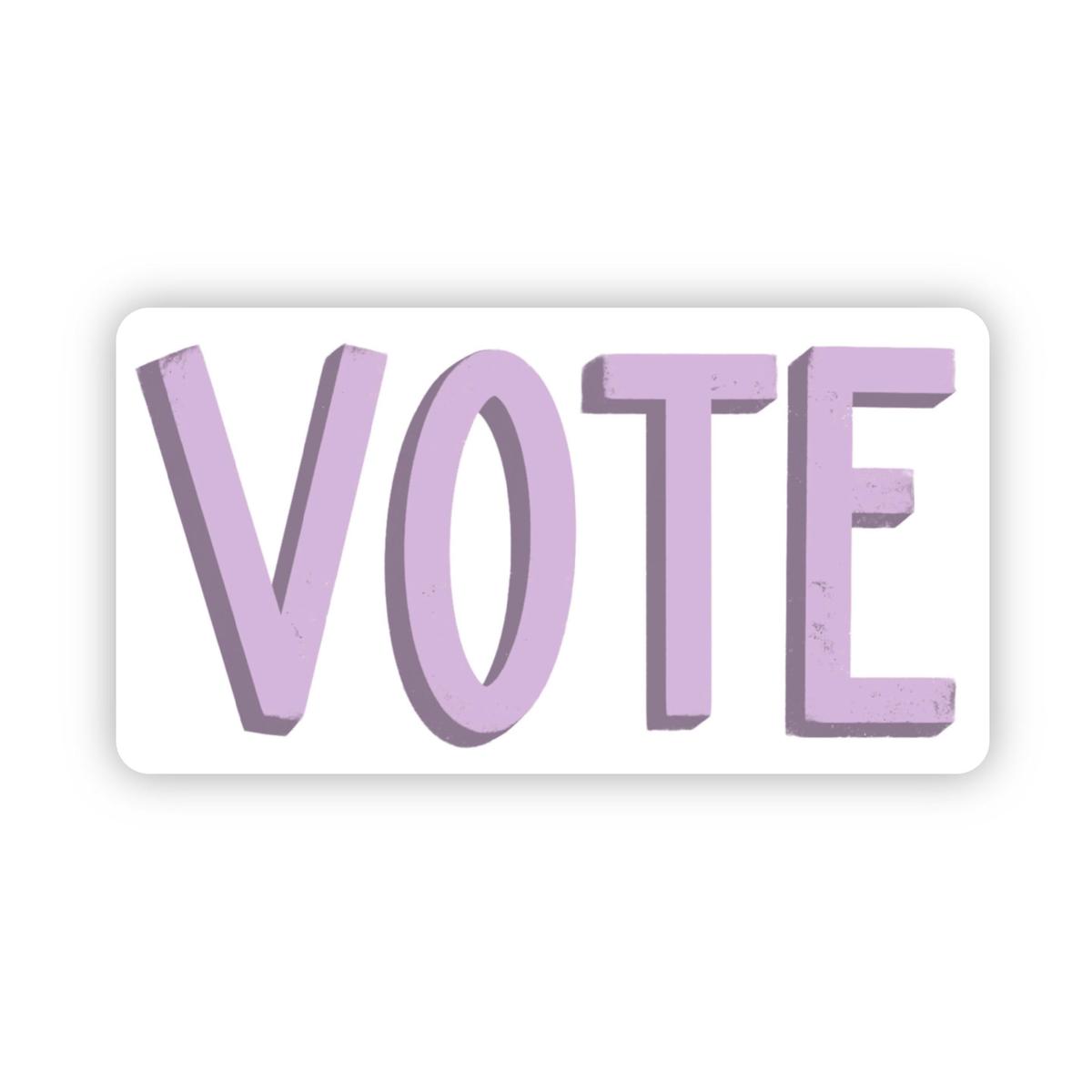 Vote Purple Sticker